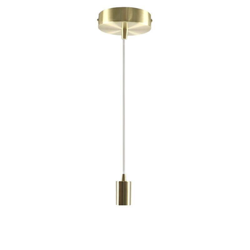 Lampada a sospensione senza paralume dorata in alluminio, Rika Lampada a sospensione senza paralume dorata in alluminio, Rika