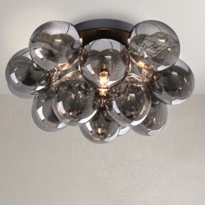 Lampada da soffitto metallo grigia, Cyril