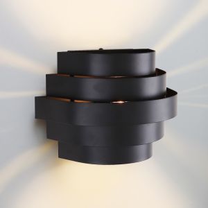 Lampada da parete up down nera moderna, Sonay