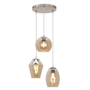 Lampada a sospensione ambrata design, Lazaro