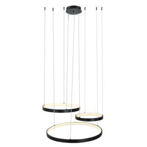 Lampada a sospensione nera design, Giorgio, 60W, 2700K LED