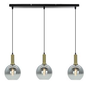 Lampada a sospensione grigia design, Emerson