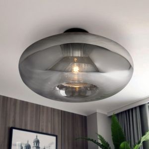 Plafoniera grigia design, Eve