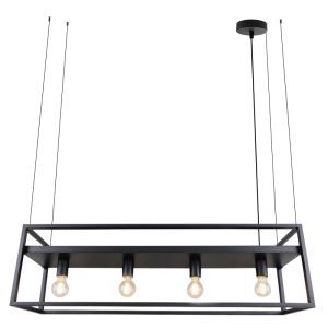 Lampada a sospensione nera industriale, Frama