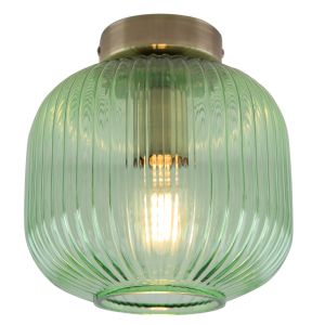 Lampada da soffitto in vetro dorata, Charlois