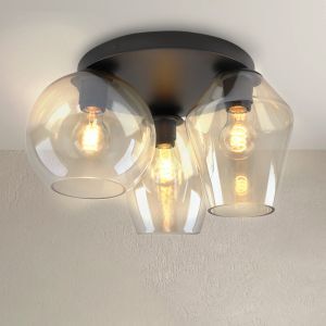 Lampada da soffitto ambrata design, Lazaro