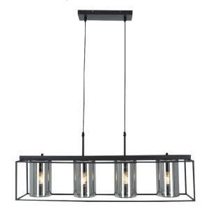 Lampada a sospensione nera moderna, Jessa