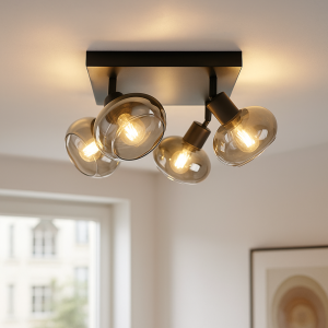 Faretto da soffitto nero design, Skip