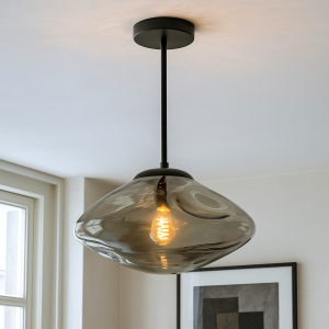 Lampada da soffitto grigia design, Evita