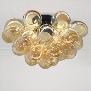 Lampada da soffitto ambrata design, Cyril