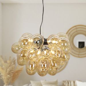 Lampada a sospensione ambrata design, Cyril