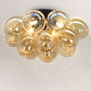 Lampada da soffitto ambrata design, Cyril