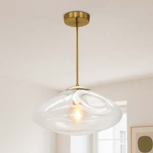 Lampada da soffitto trasparente design, Evita