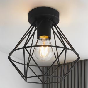 Plafoniera nera industriale, Jochem