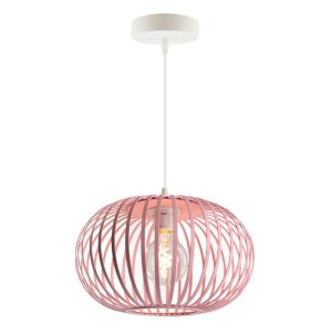 Lampada a sospensione per bambini rosa industriale, Lieve