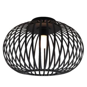 Lampada da soffitto da bagno nera industriale, Lieve, IP44