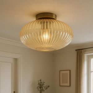 Plafoniera ambrata design, Charlois