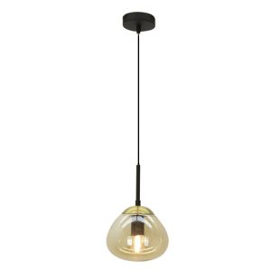 Lampada a sospensione ambrata design, Sedef