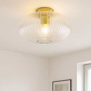 Lampada da soffitto trasparente design, Charlois