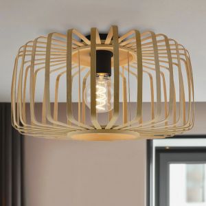Lampada da soffitto in bambù marrone, Tina