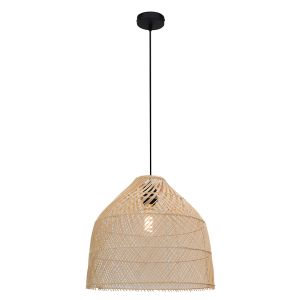 Lampada a sospensione in rattan marrone, Marcia