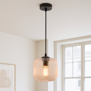 Lampada a sospensione rosa design, Charlois