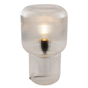 Lampada da tavolo trasparente design, Chelsea, con interruttore