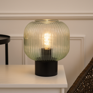 Lampada da tavolo verde design, Charlois, con interruttore