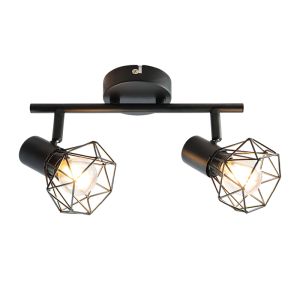 Faretto da soffitto nero industriale, Jaylano