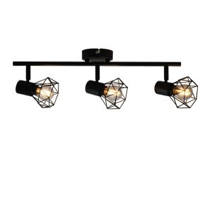 Faretto da soffitto nero industriale, Jaylano