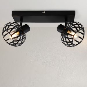 Faretto da soffitto nero industriale, Lieve