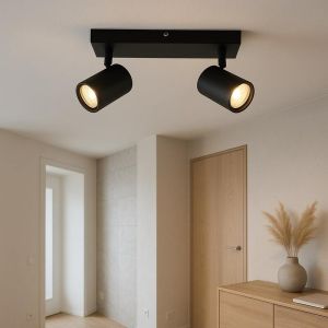 Faretto da soffitto nero moderno, Elena