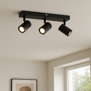 Faretto da soffitto nero moderno, Elena