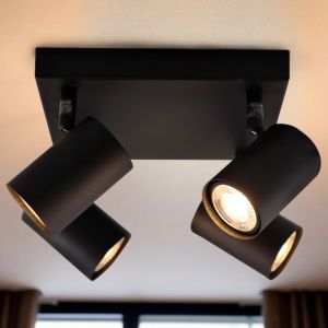 Faretto da soffitto nero moderno, Elena