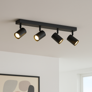Faretto da soffitto nero moderno, Elena