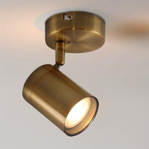 Lampada da soffitto da bagno in ottone moderna, Ciara, IP44