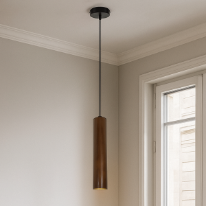 Lampada a sospensione legno moderna, Nadi