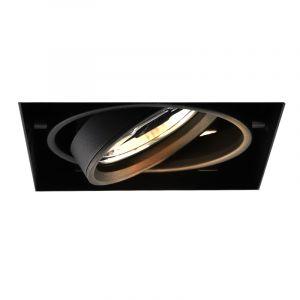 Faretto da incasso senza cornice nero moderno, Joost