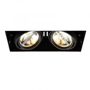 Faretto da incasso senza cornice nero moderno, Joost