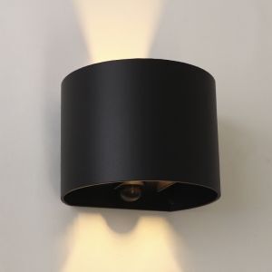 Lampada da parete up down con sensore di movimento, Dion, 6W, 2700K LED, IP65