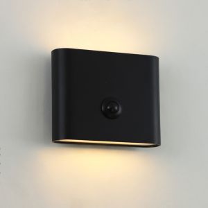 Applique ricaricabile nera moderna, Rodigo, 1W, 3000K LED, IP44