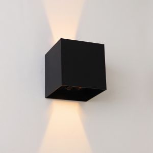 Applique ricaricabile nera moderna, Dion, 1W, 2700K LED, IP44