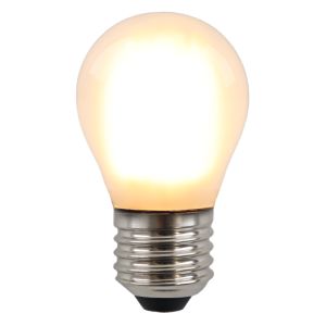Olucia lampadina a filamento LED E27 regolabile Carel, P45, 5W, 2700K