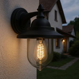 Lampada da esterno nera classica, Tariq, IP44
