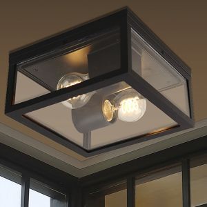 Lampada da esterno nera moderna, Ivanka, IP44