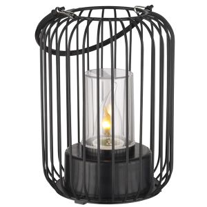 Lampada da tavolo da esterno nera moderna, Enya, IP44