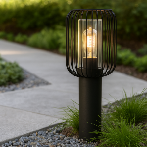 Lampada da esterno nera moderna, Enya, IP44