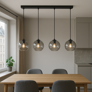 Lampada a sospensione grigia design, Giada