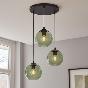 Lampada a sospensione verde design, Giada
