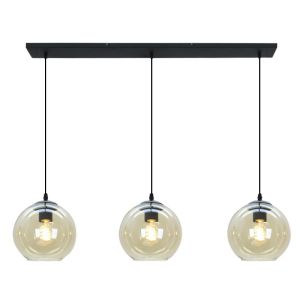 Lampada a sospensione ambrata design, Giada